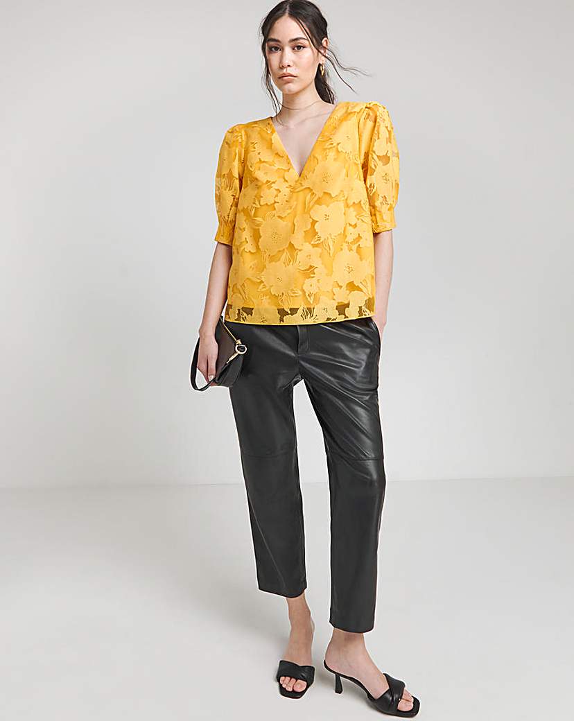 Joanna Hope Burnout Blouse