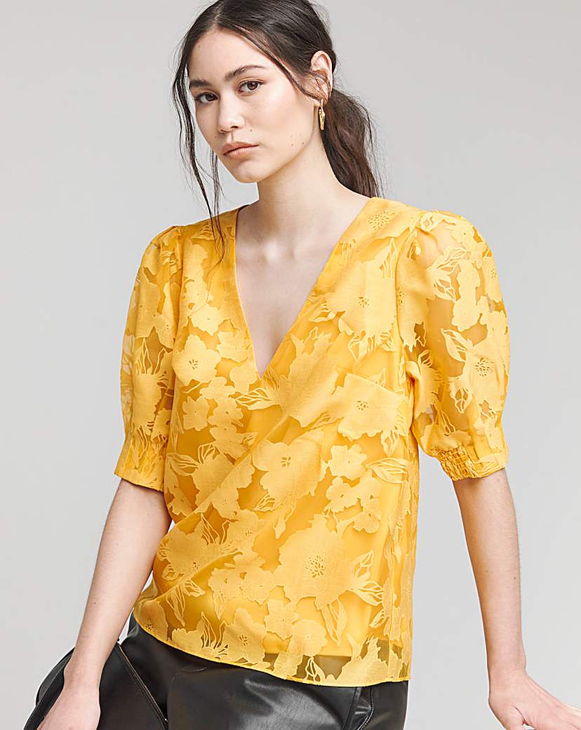 Joanna Hope Burnout Blouse