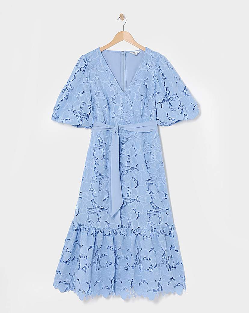 Joanna Hope Blouson Sleeve Lace Dress