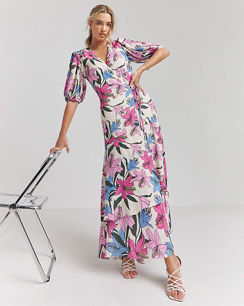 Joanna Hope Wrap Maxi Dress