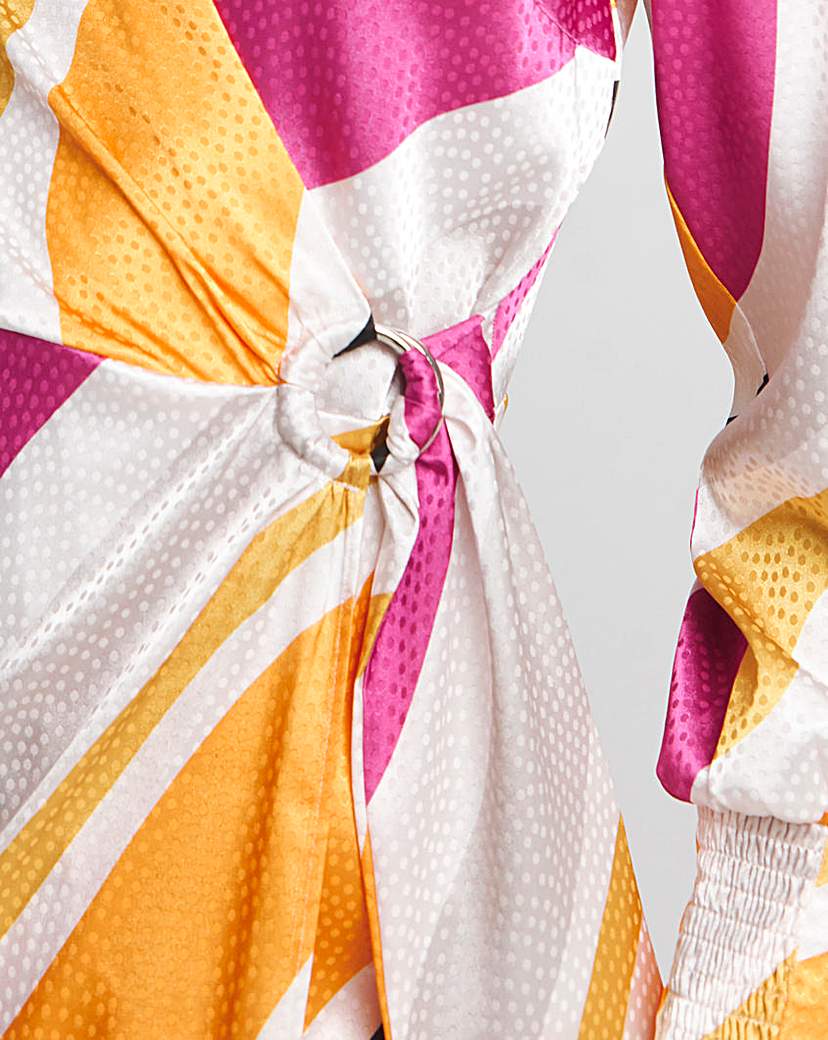 Joanna Hope Buckle Wrap Dress