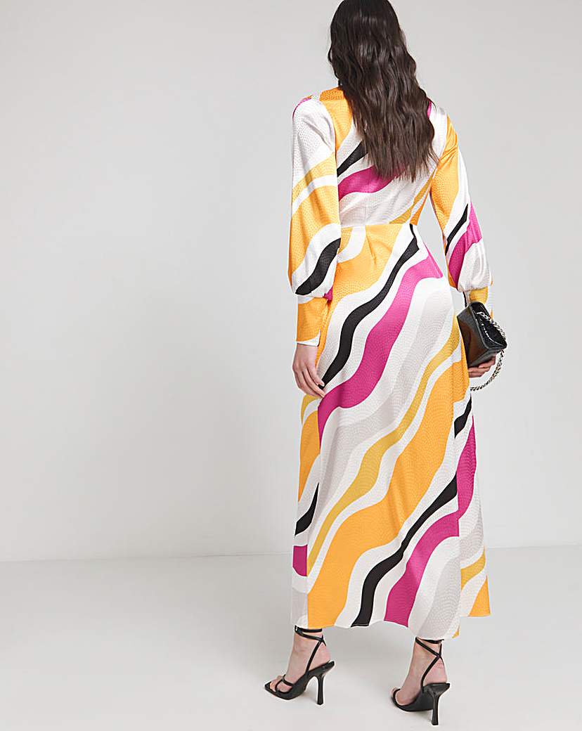 Joanna Hope Buckle Wrap Dress