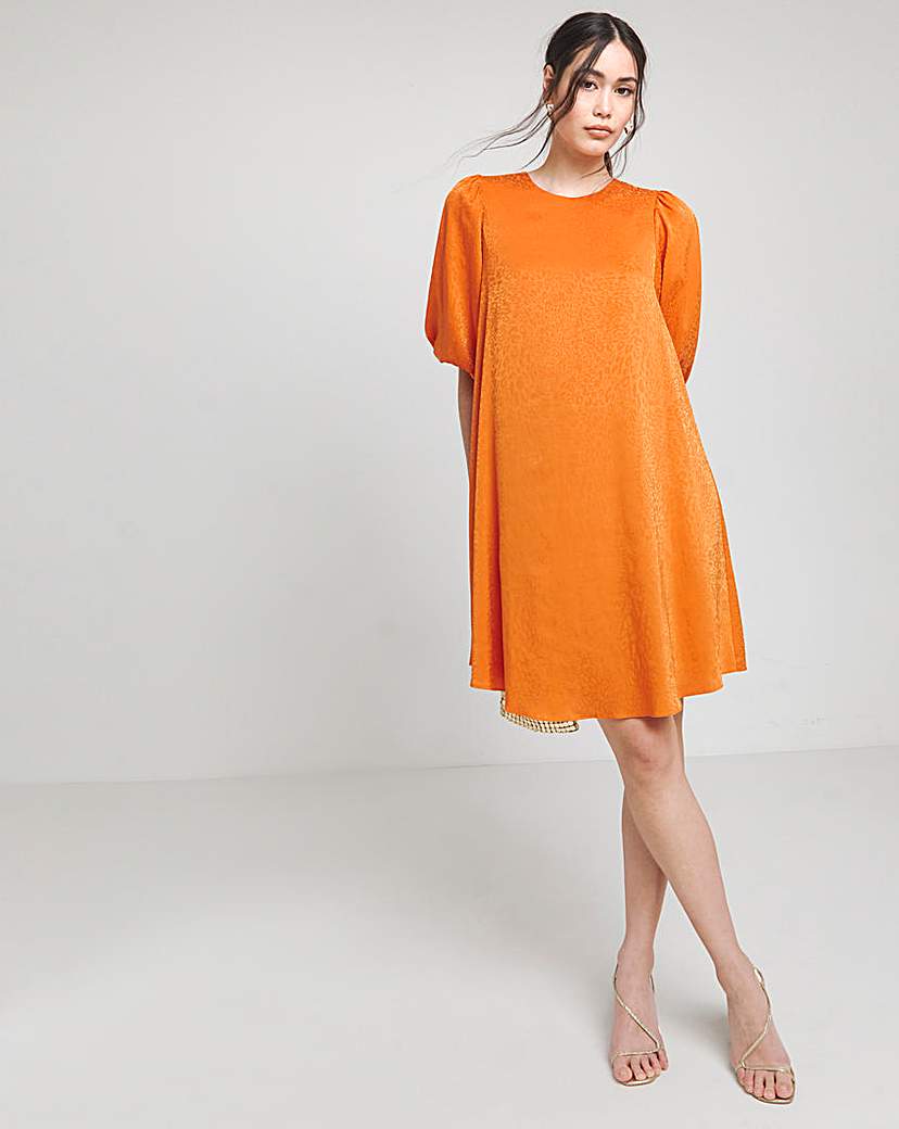Joannah Hope Satin Jaquard Swing Dress