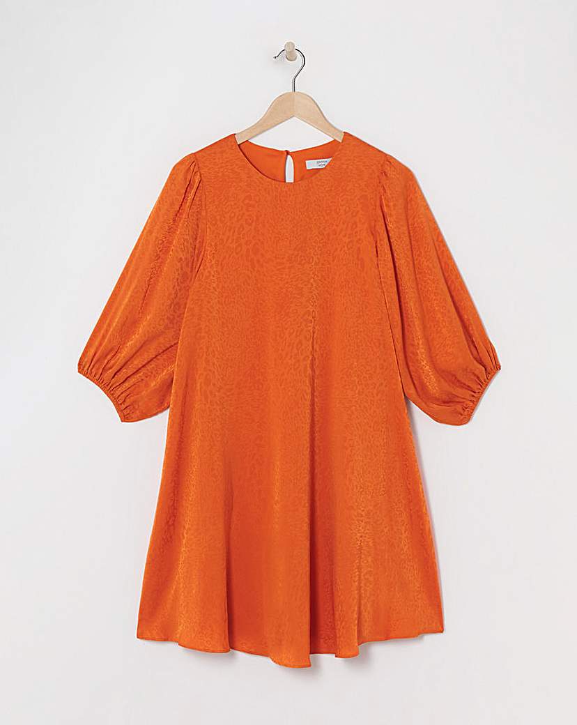 Joannah Hope Satin Jaquard Swing Dress