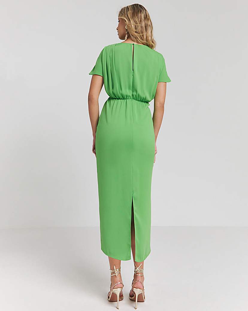 Joanna Hope Draped Midi Dress
