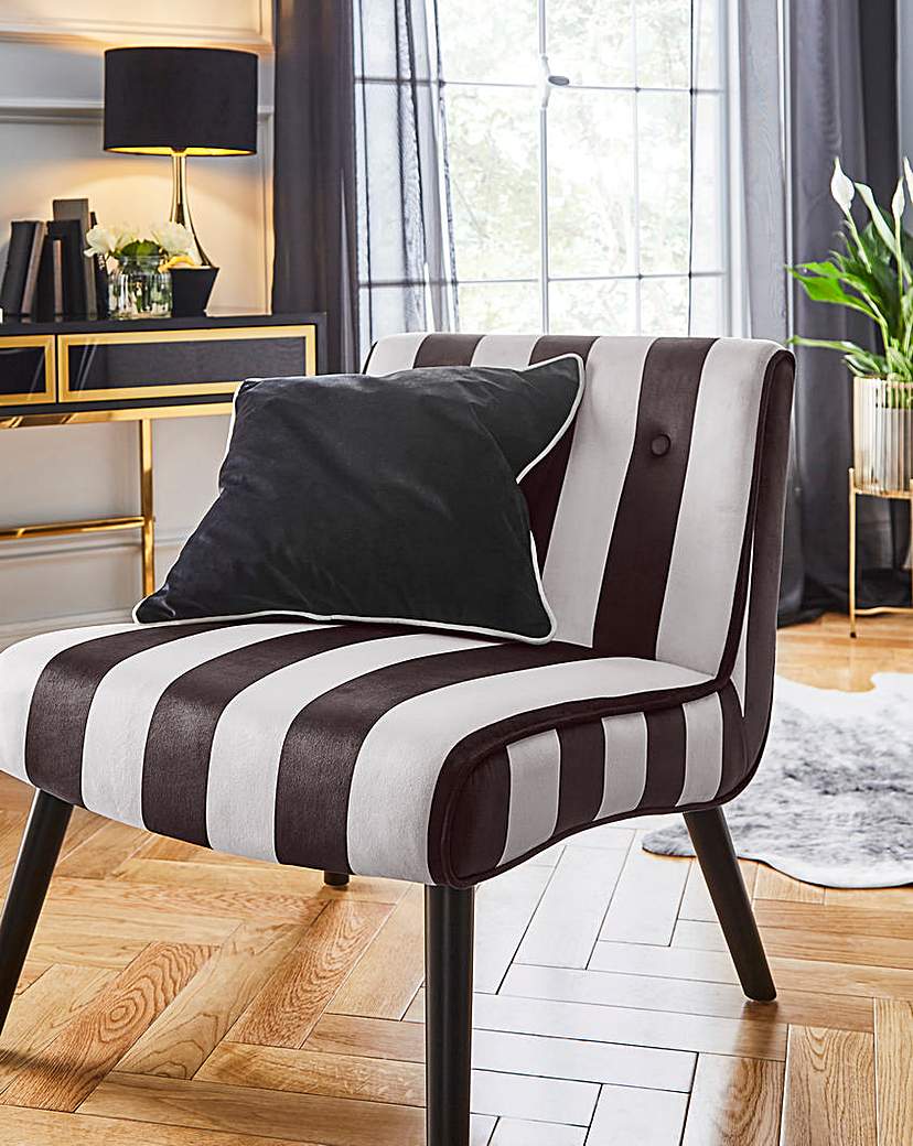 Joanna Hope Eliza Striped Accent Chair