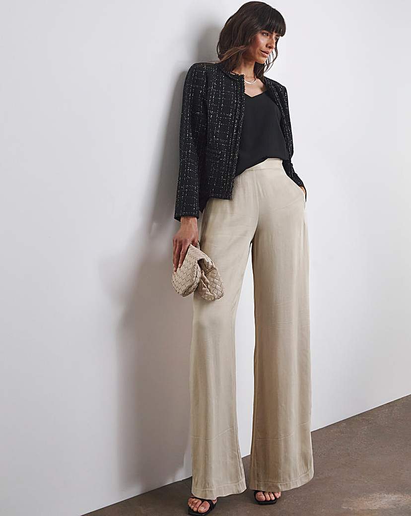 Joanna Hope Satin Wide Leg Trousers