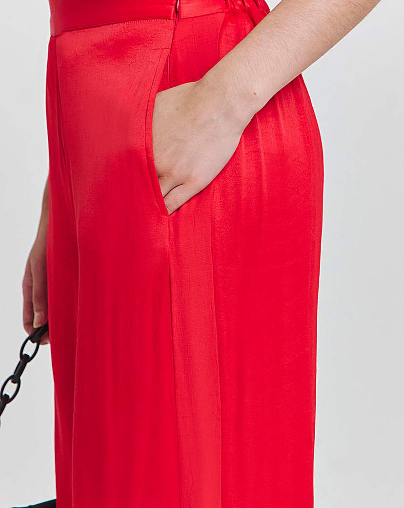 Joanna Hope Satin Wide Leg Trousers