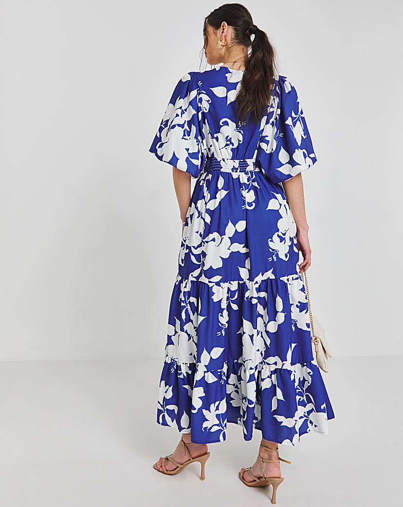Joanna Hope Blouson Puff Sleeve Dress