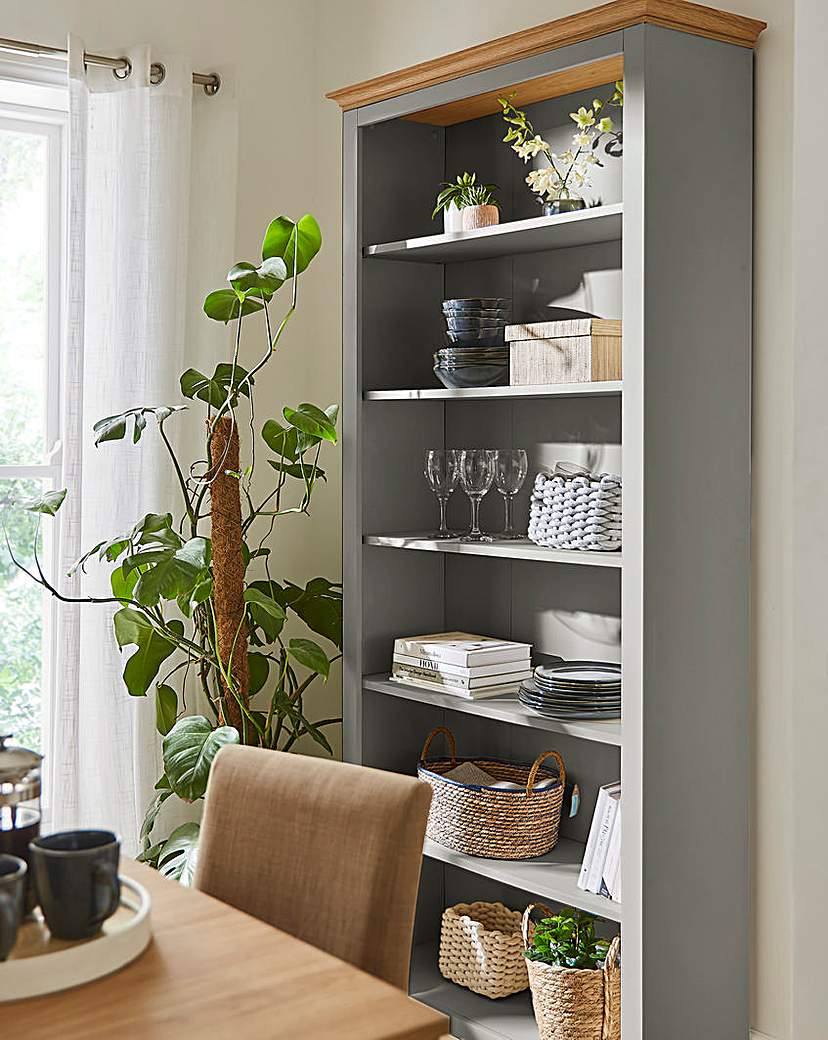 Julipa Ashford Large Bookcase - Grey