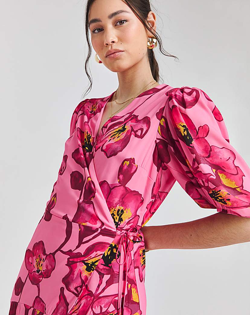 Joanna Hope Wrap Midi Dress