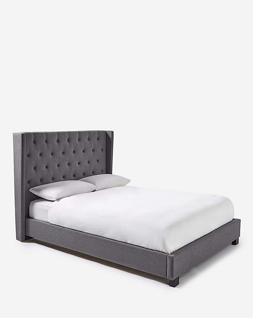 Image of Allegra Winged Bed with Quilted Mattress