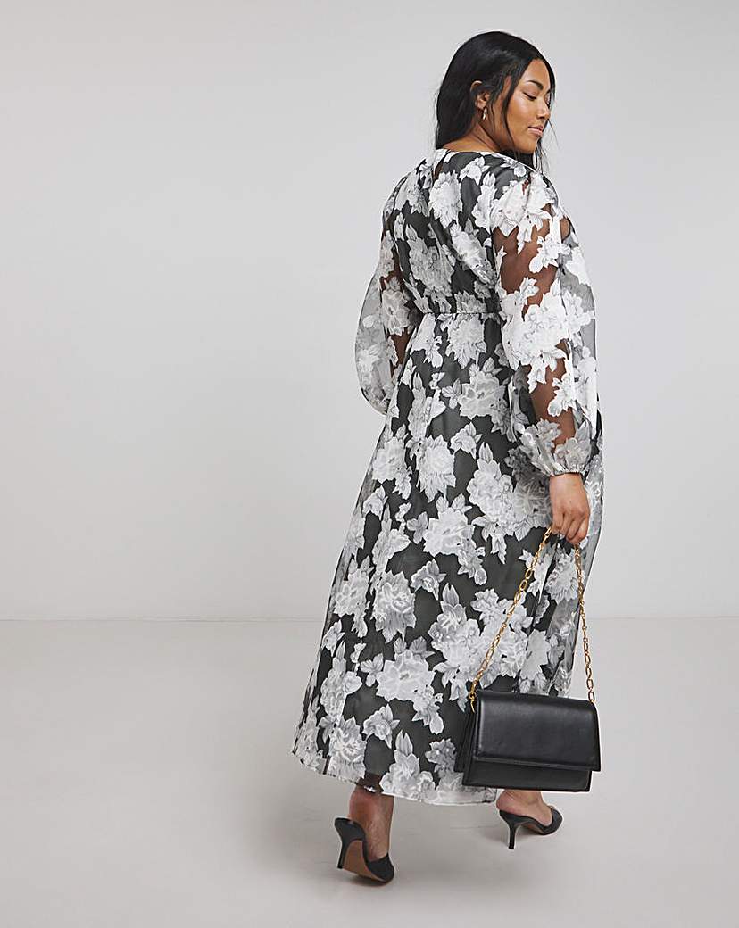 Joanna Hope Floral Organza Dress