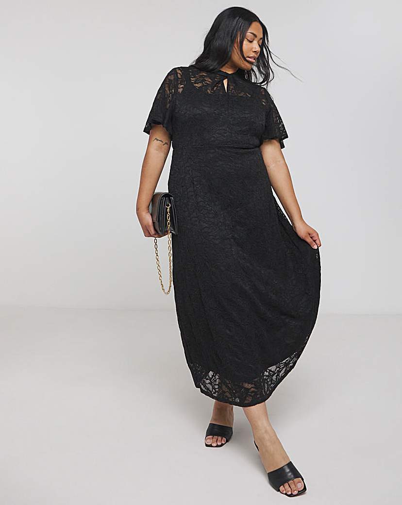 Joanna Hope Lace Midi Dress