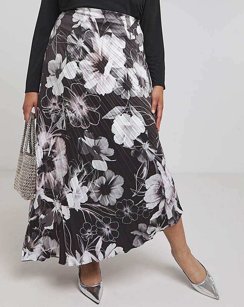 Joanna Hope Asymmetrical Pleated Skirt