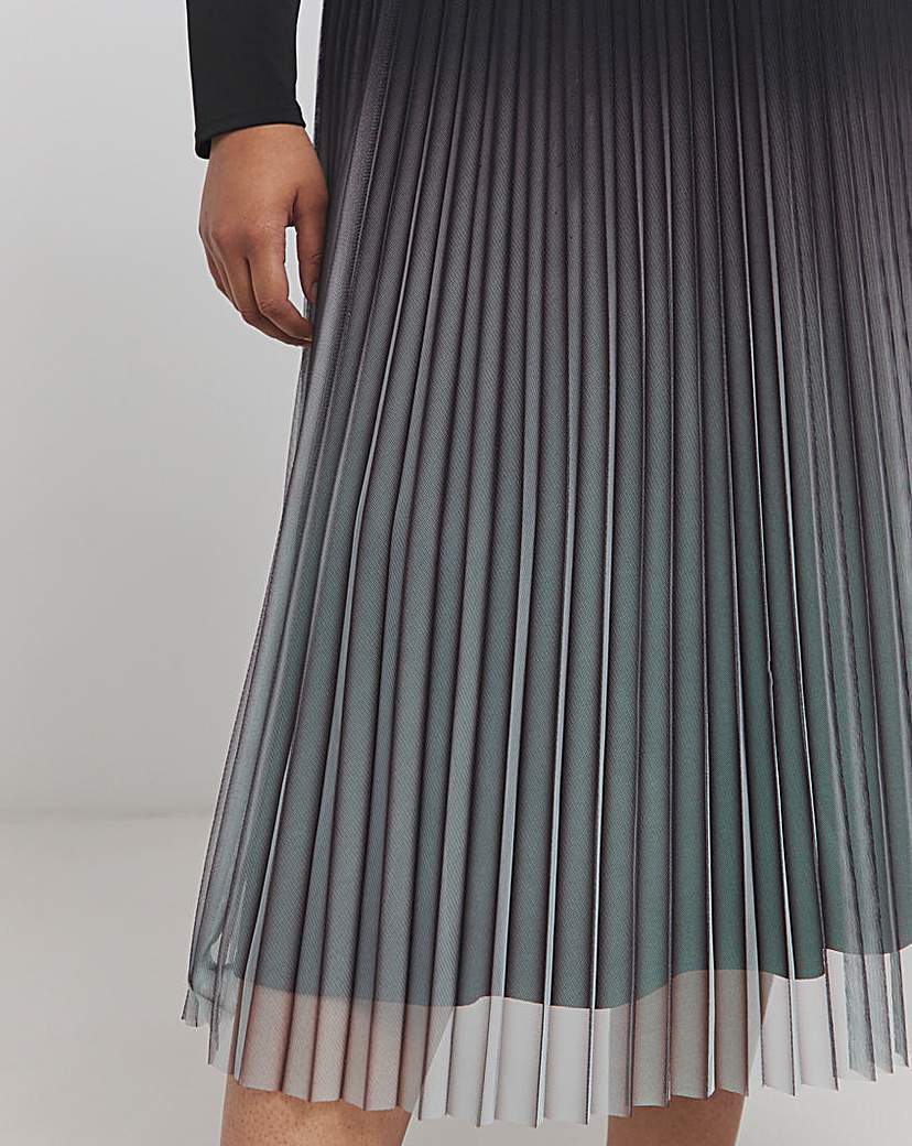 Joanna Hope Pleated Mesh Skirt