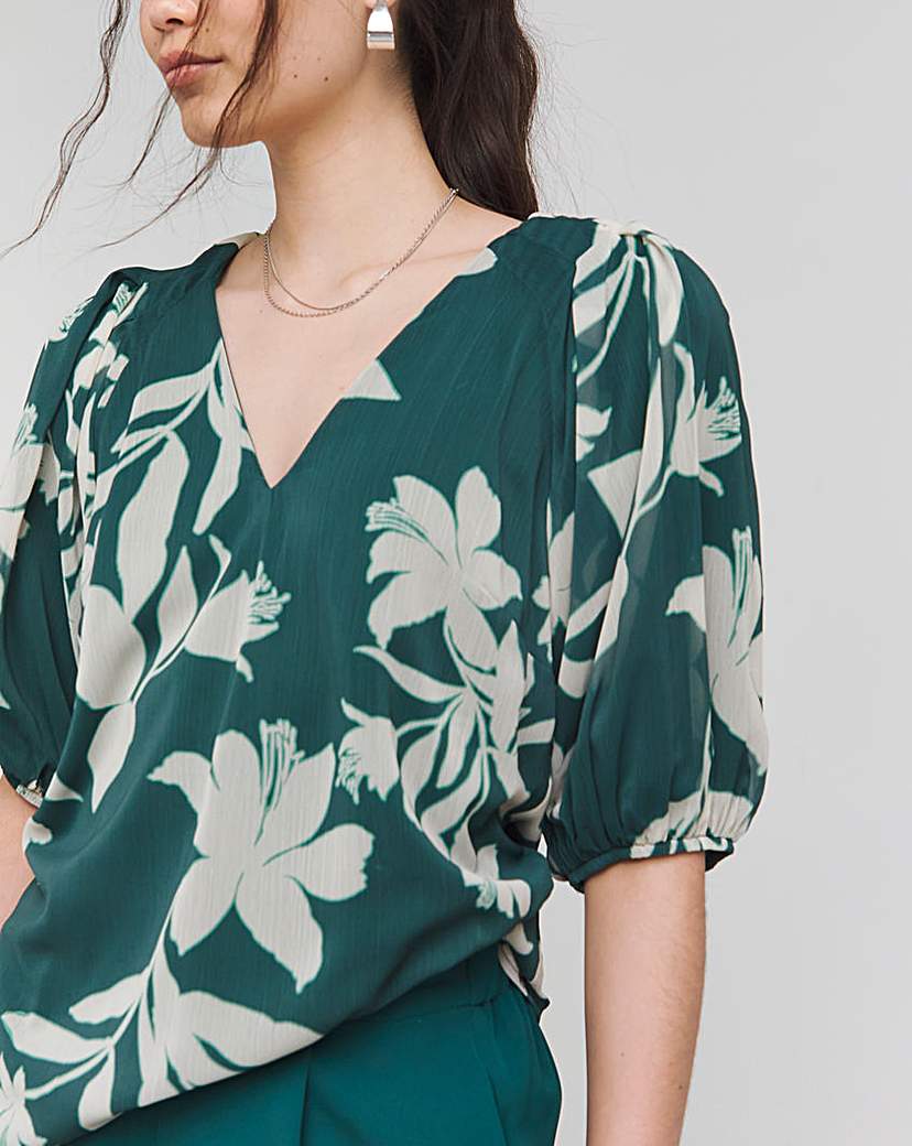 Joanna Hope Puff Sleeve Blouse