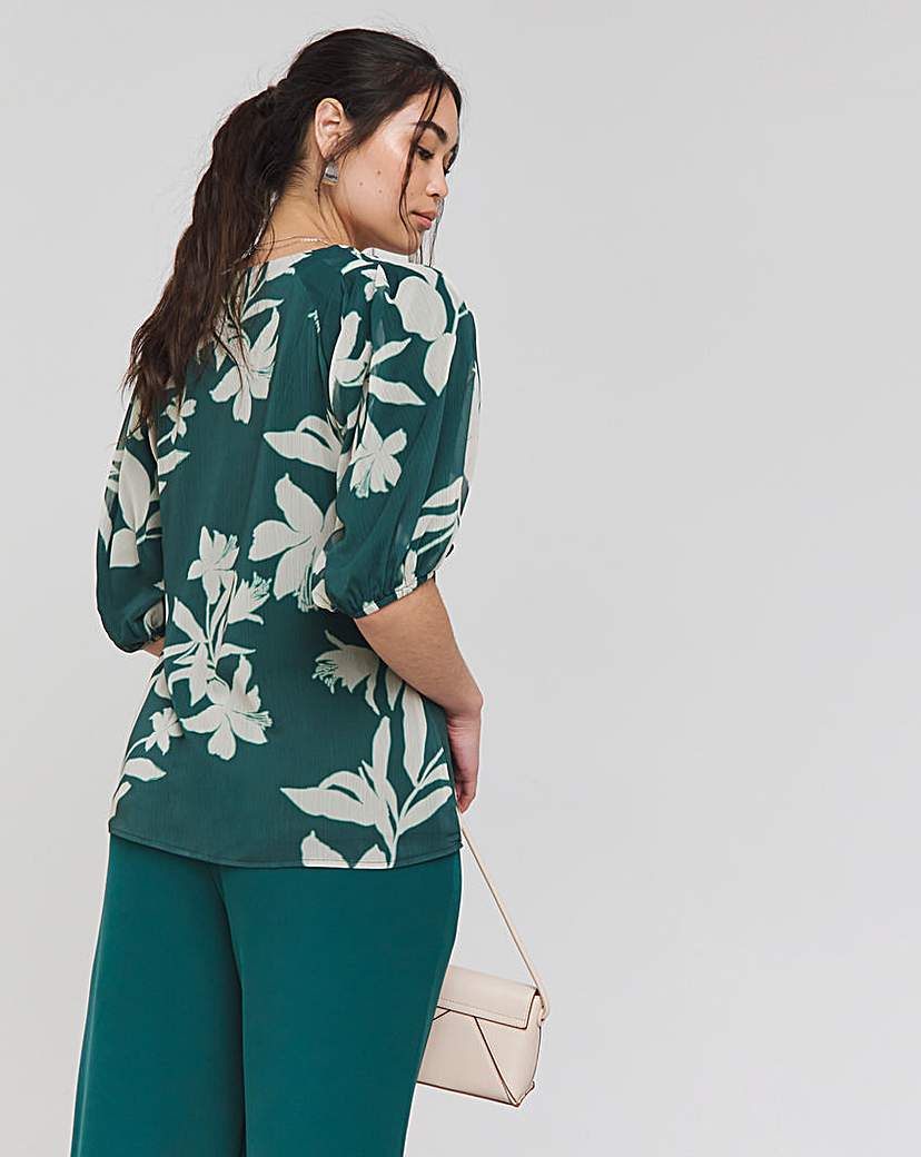 Joanna Hope Puff Sleeve Blouse