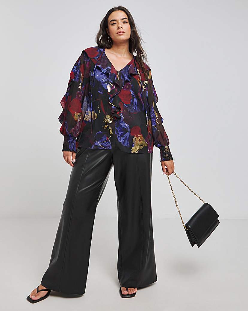 Joanna Hope Ruffle Blouse