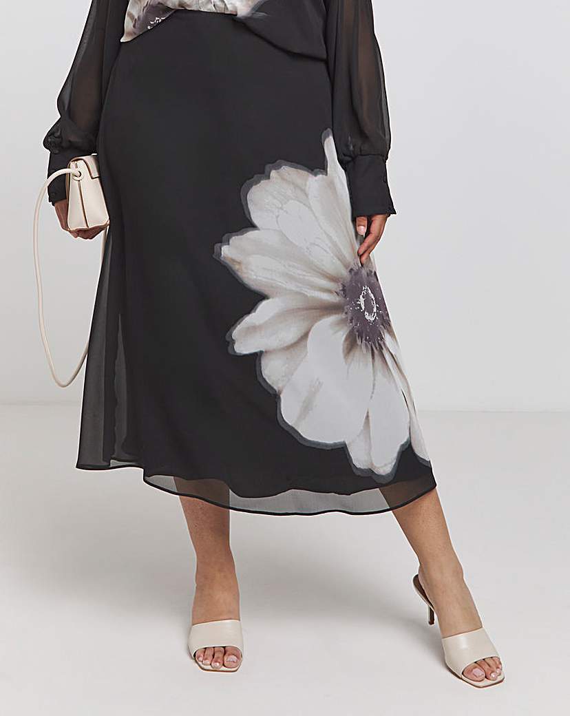 Joanna Hope Chiffon Slip Skirt