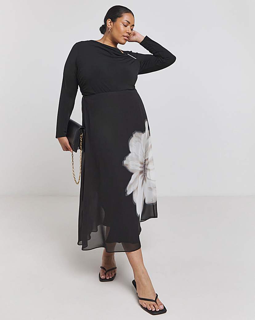 Joanna Hope Chiffon Slip Skirt