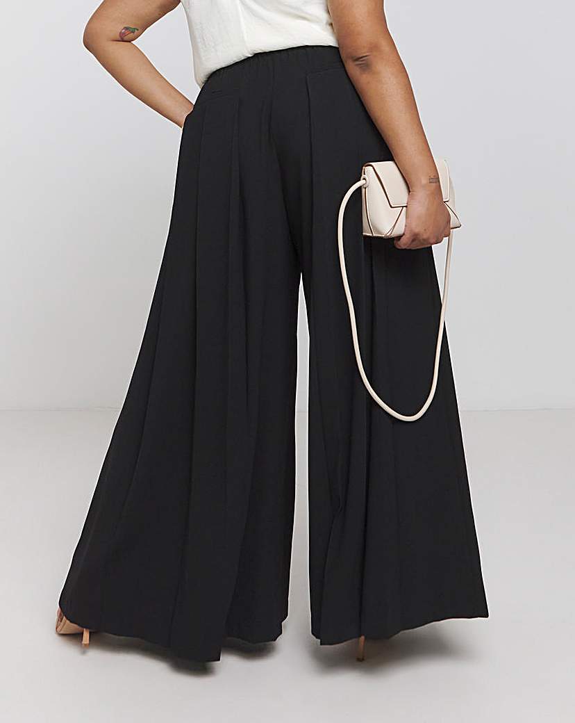 Joanna Hope Pleated Wide Leg Trousers