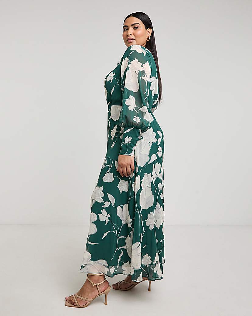 Joanna Hope Long Sleeve Maxi Dress