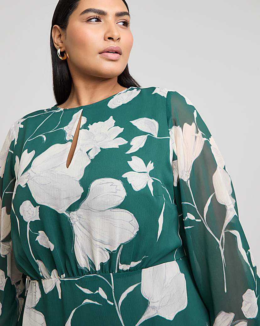 Joanna Hope Long Sleeve Maxi Dress