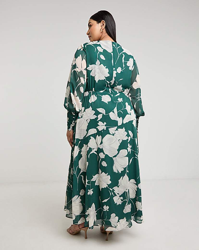 Joanna Hope Long Sleeve Maxi Dress