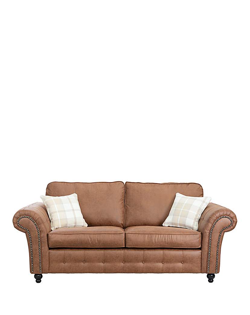 Oakland 3 Seater Sofa - Brown