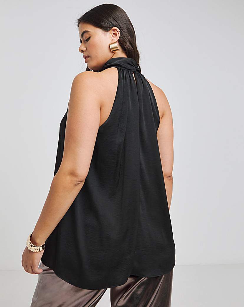 Joanna Hope Corsage Halter Neck Top