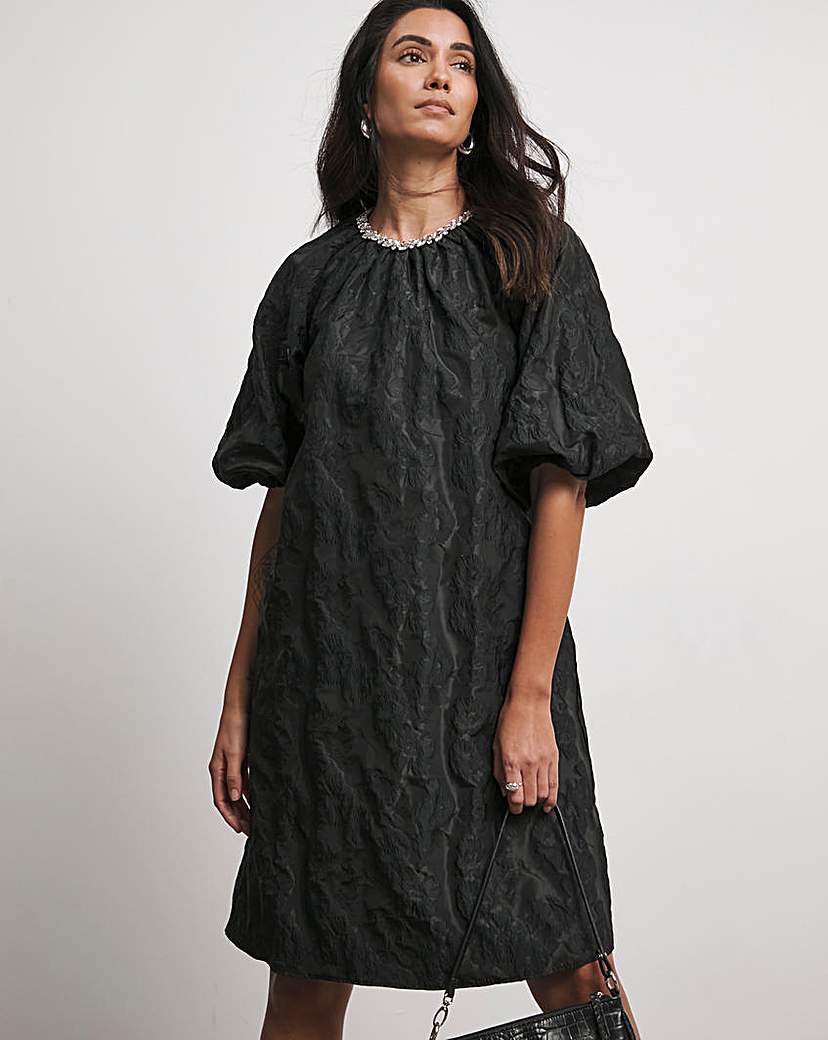 Joanna Hope Jacquard Shift Dress