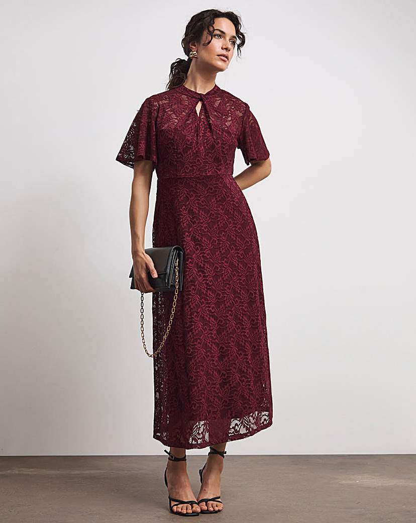 Joanna Hope Lace Midi Dress