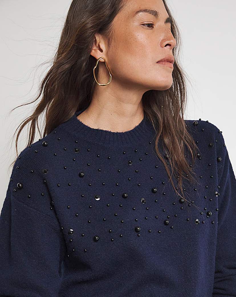 Joanna Hope Embellished Knit Jumper