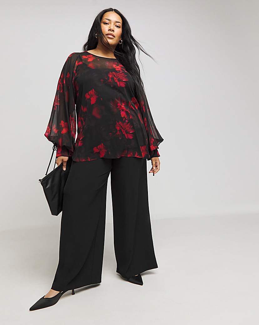 Joanna Hope Tie Sleeve Blouse