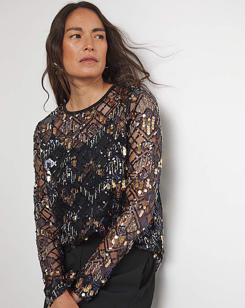 Joanna Hope Beaded Top