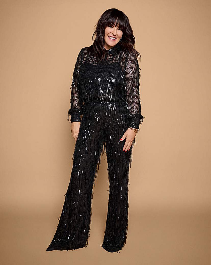 Joanna Hope Sequin Tassle Trousers