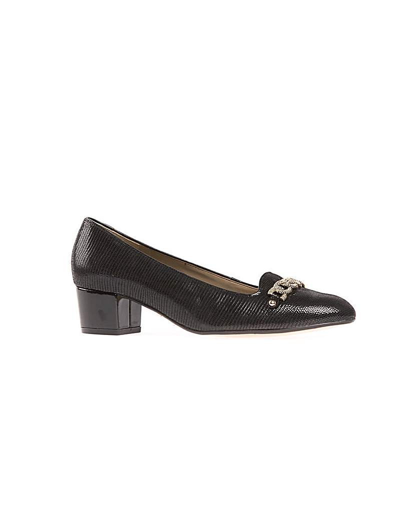 Van Dal Alexandra Black Lizard Shoe | Iveo