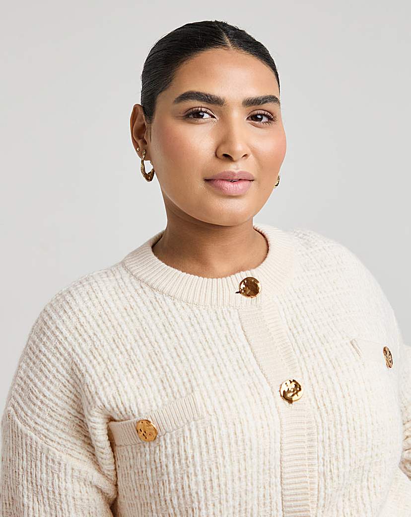 Joanna Hope Boucle Knit Cardigan