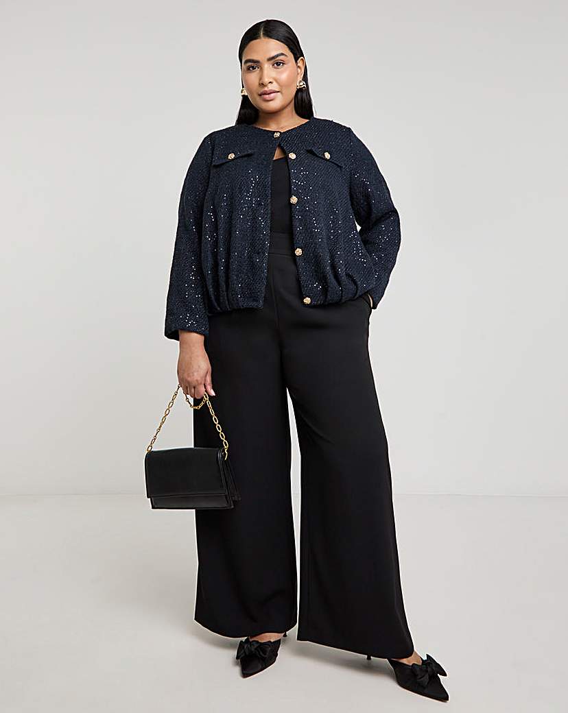 Joanna Hope Boucle Bomber Jacket