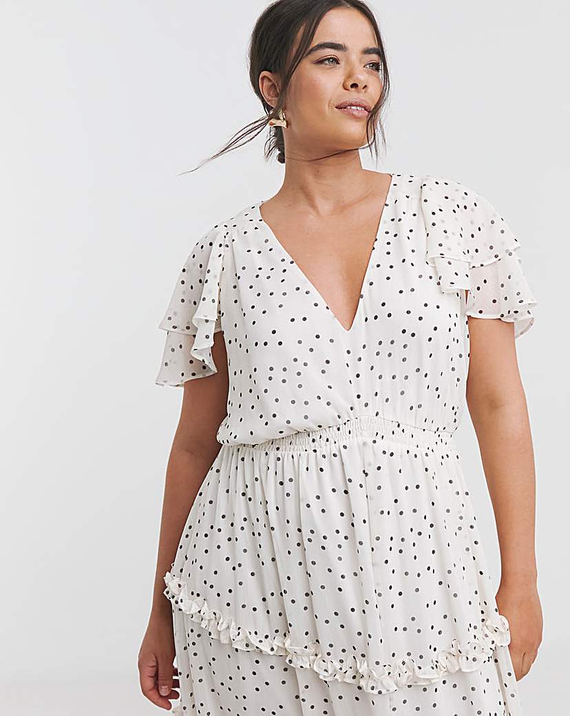 Joanna Hope Maxi Ruffle Dress