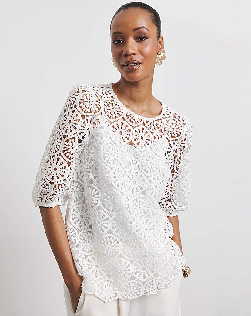 Joanna Hope Crochet Blouse