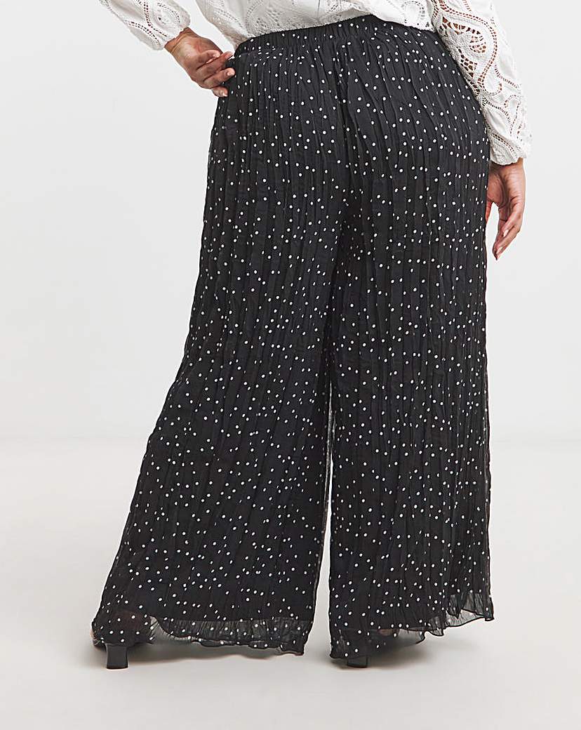 Joanna Hope Crinkle Wide Leg Trousers