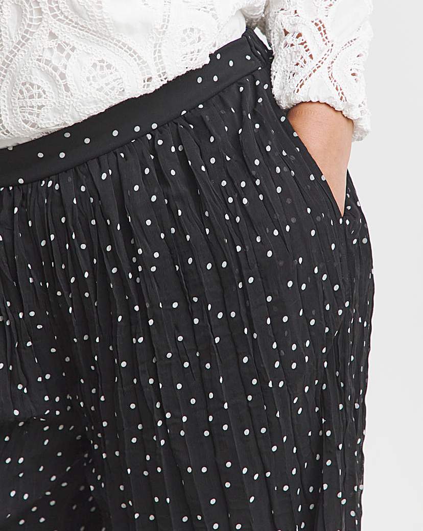 Joanna Hope Crinkle Wide Leg Trousers