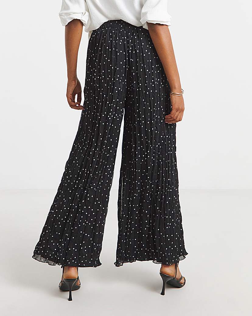Joanna Hope Crinkle Wide Leg Trousers