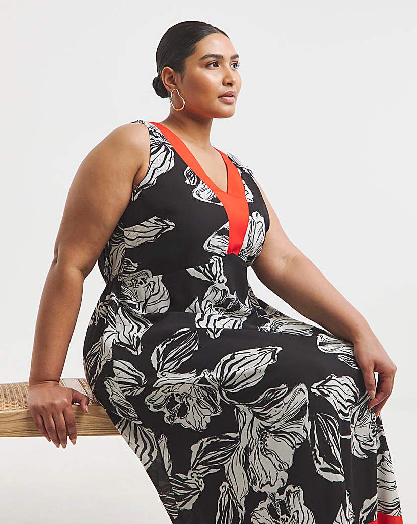 Joanna Hope Border Print Dress