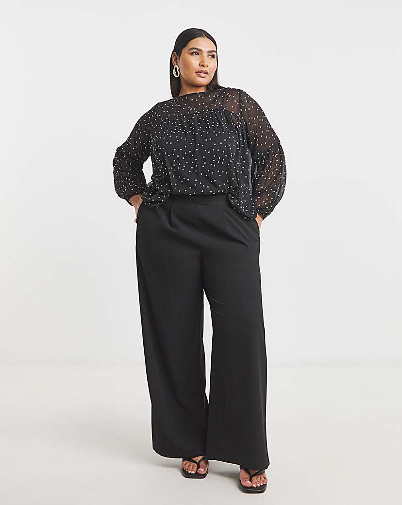 Joanna Hope Romantic Chiffon Blouse