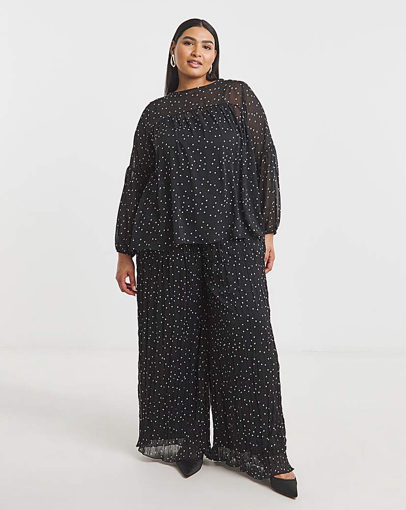 Joanna Hope Romantic Chiffon Blouse