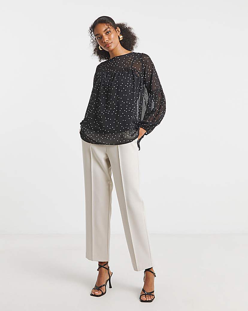 Joanna Hope Romantic Chiffon Blouse