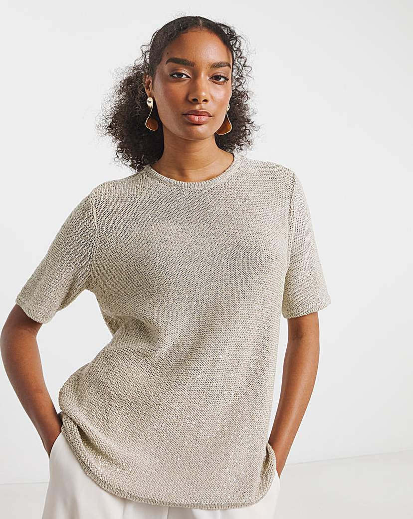 Joanna Hope Sequin Knit Jumper